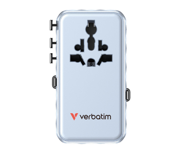 Verbatim Charge ’n’ Travel 70W 2C retractable Universal Adapter blue - 1483863 - zdjęcie 3